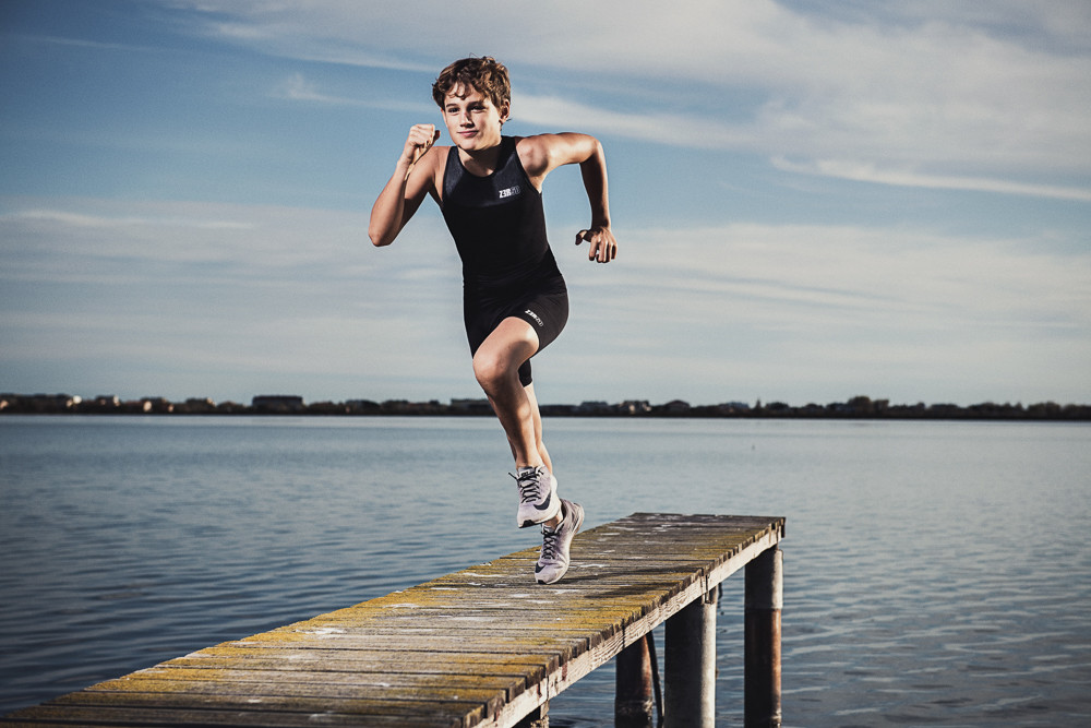 21978 Head - Kid Start Trisuit Charcoal Black - 1