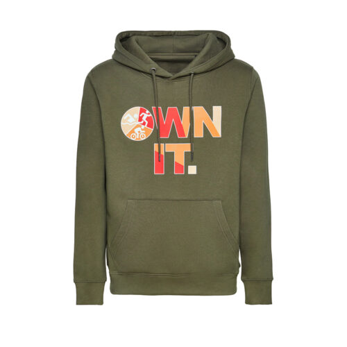 Felpa Verde Con Cappuccio - OWN IT